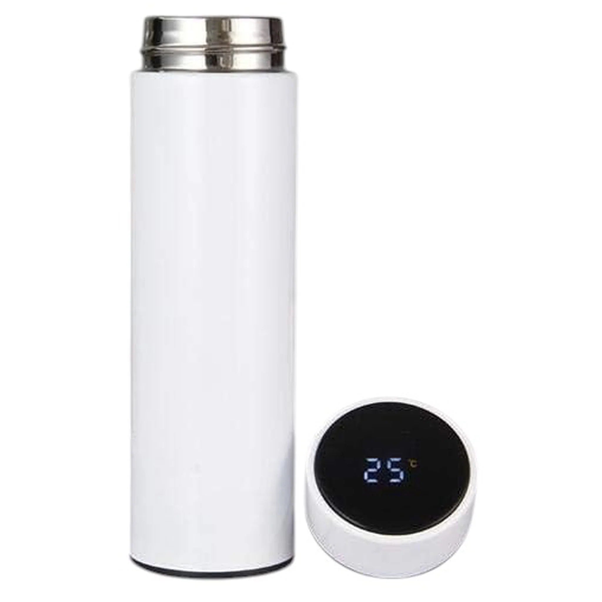 Gobelet sublimation sous vide en acier inoxydable à double paroi de 500 ml avec couvercle à affichage LED de la température